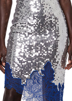 Haakon Strapless Lace  Sequin Midi Dress