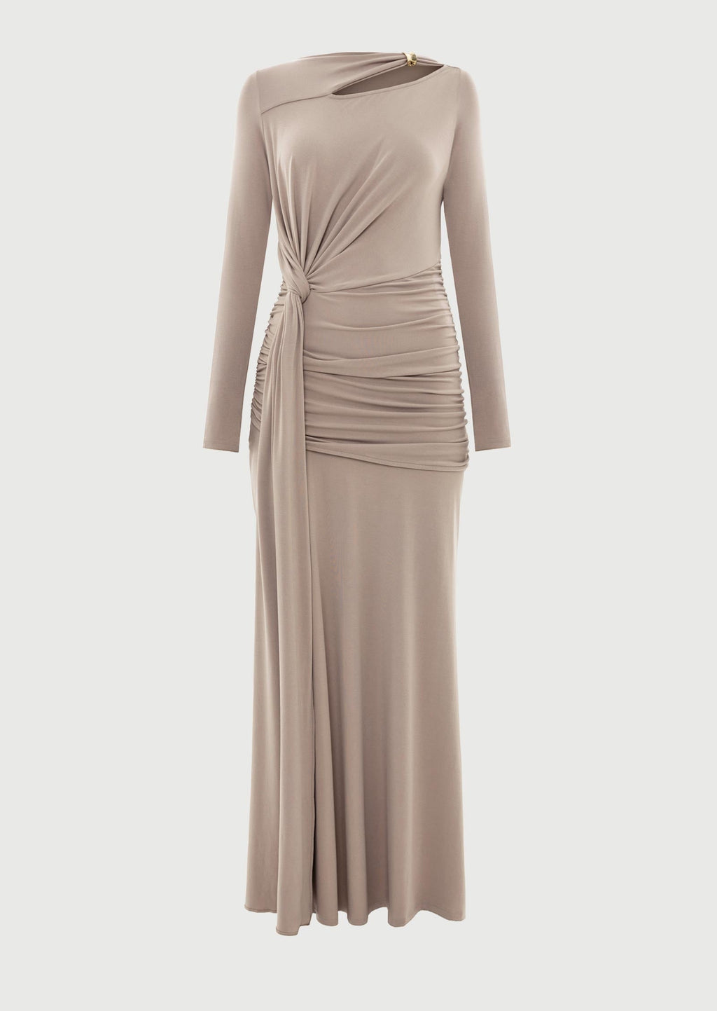 Layali Rose Maxi Dress With Metallic Decoration