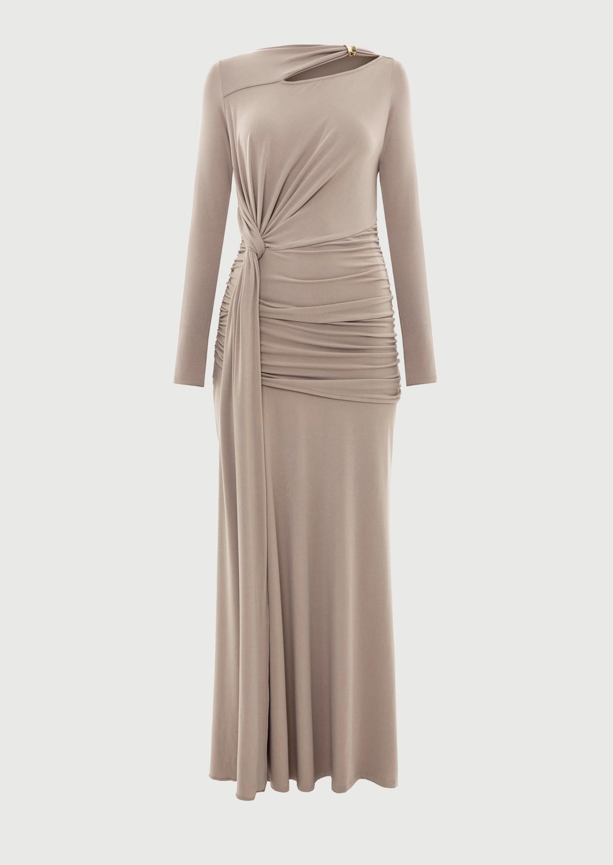 Layali Rose Maxi Dress With Metallic Decoration