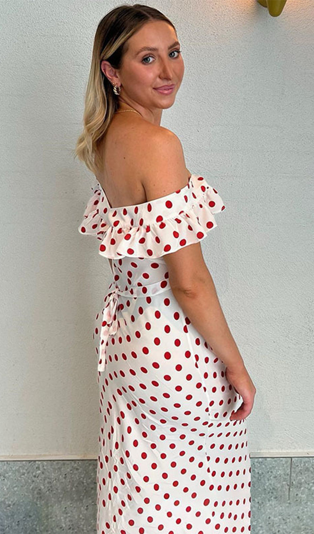 Polka Dot Maxi Dress