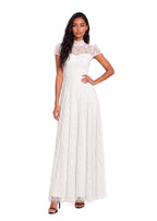 Ulyana Lace Sequined Maxi Dress In White