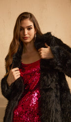 Black Maxi Length Eco Coat