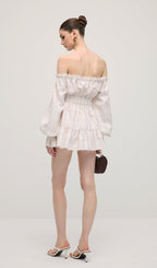 Lace Up Mini Dress In Grid