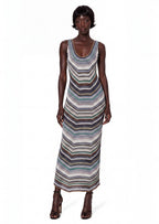 Acacia Striped Midi Dress In Knit