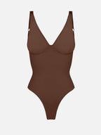 V-Neck Tummy Control Sculpt Bodysuit