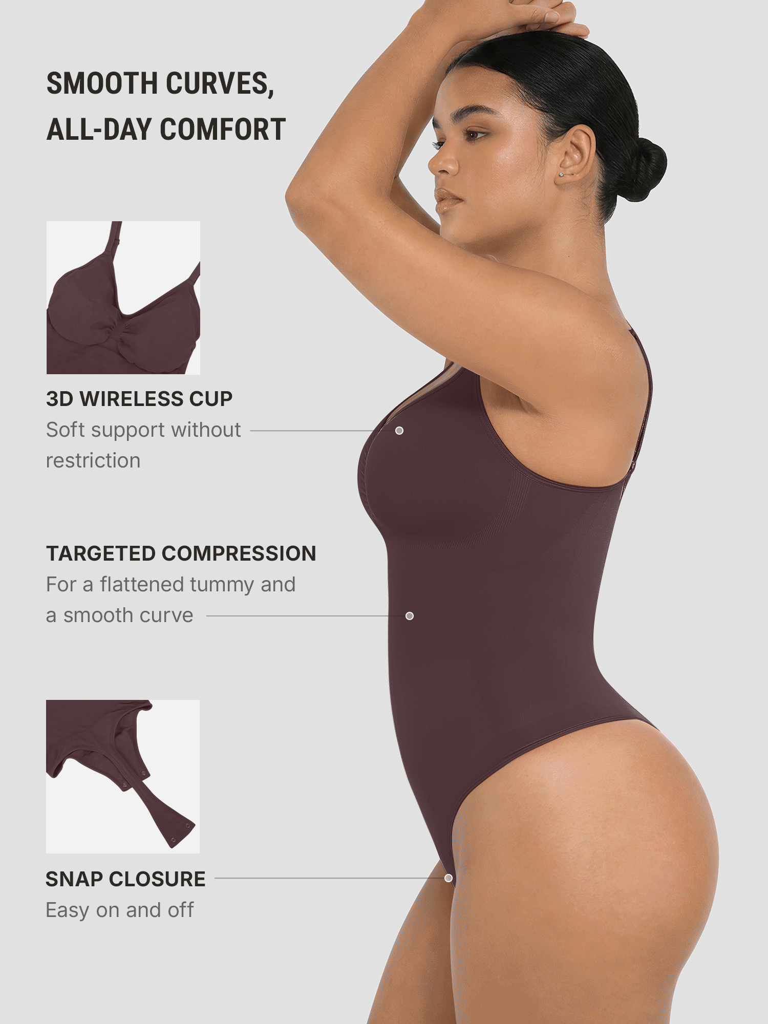 Shapewear Tummy Control Seamless Bodysuit
