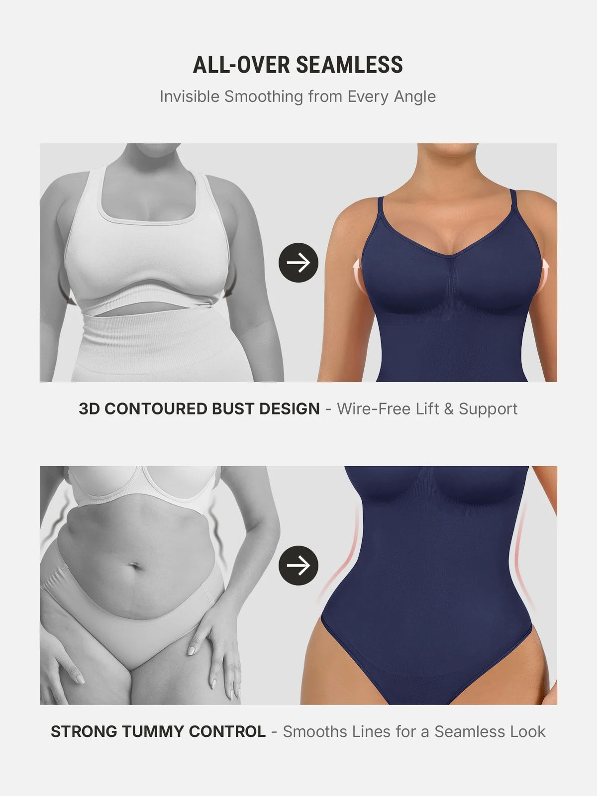 Shapewear Tummy Control Seamless Bodysuit