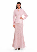 Nagisa Beaded Sequin Mermaid Maxi Dress Set In Pink