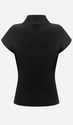 Sleeveless Knitted With Pleats Top