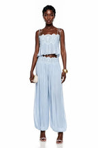 ( 60% OFF Final Week ) Luenie Chiffon Top & Pant Two Piece Set - 8 colors