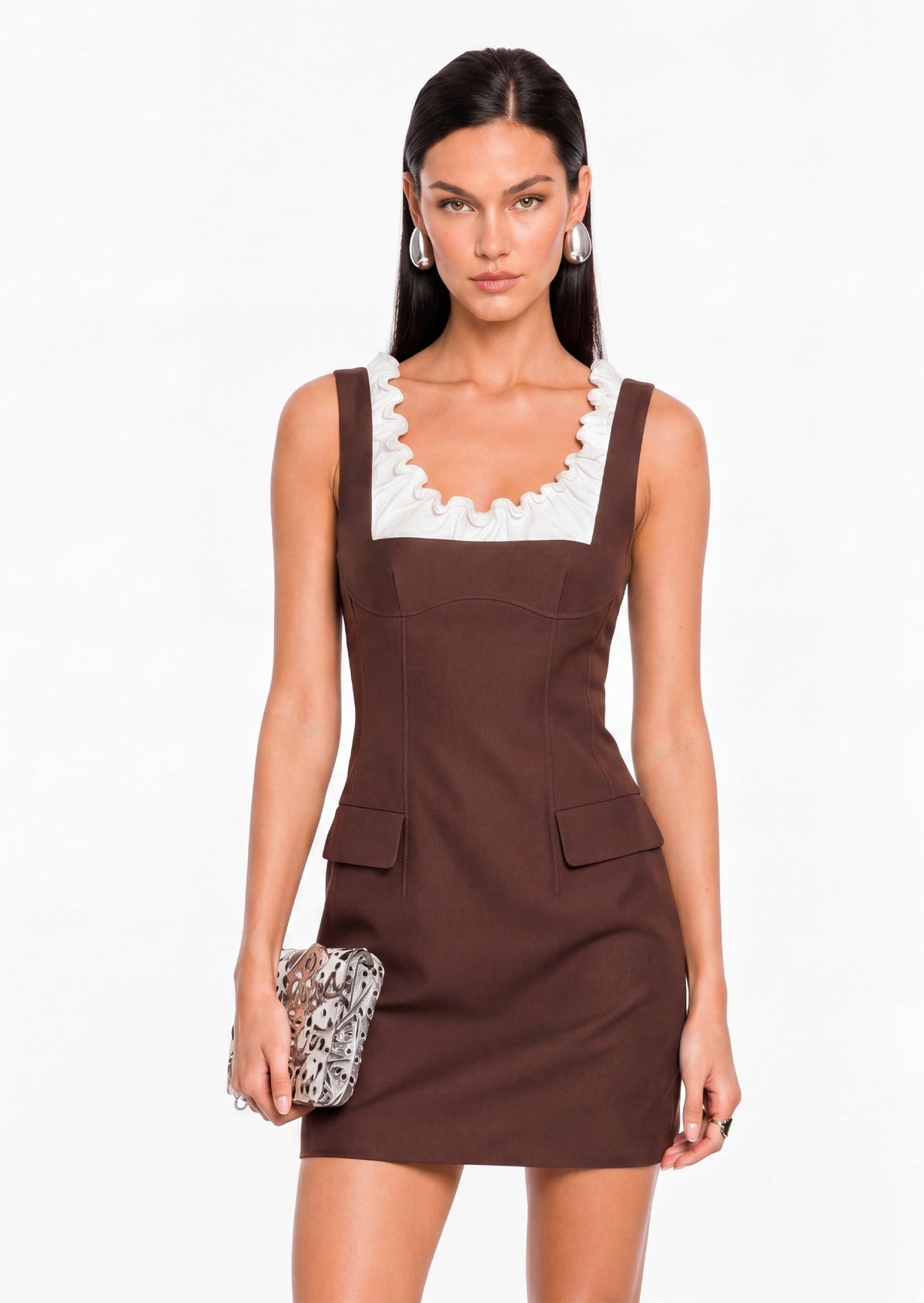 Cartia Scalloped Sleeveless Dress