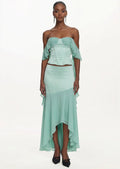Deenesa Corset Top & Maxi Skirt Set In Mint