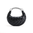Elida Weave Handbag In Black