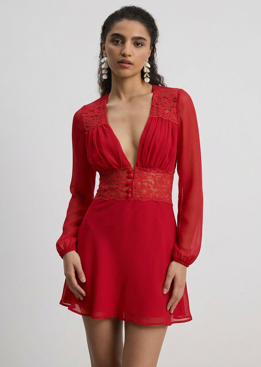 FIona Mini Dress In Red