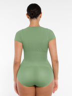 Crew Neck Seamless Soft Everyday Bodysuit