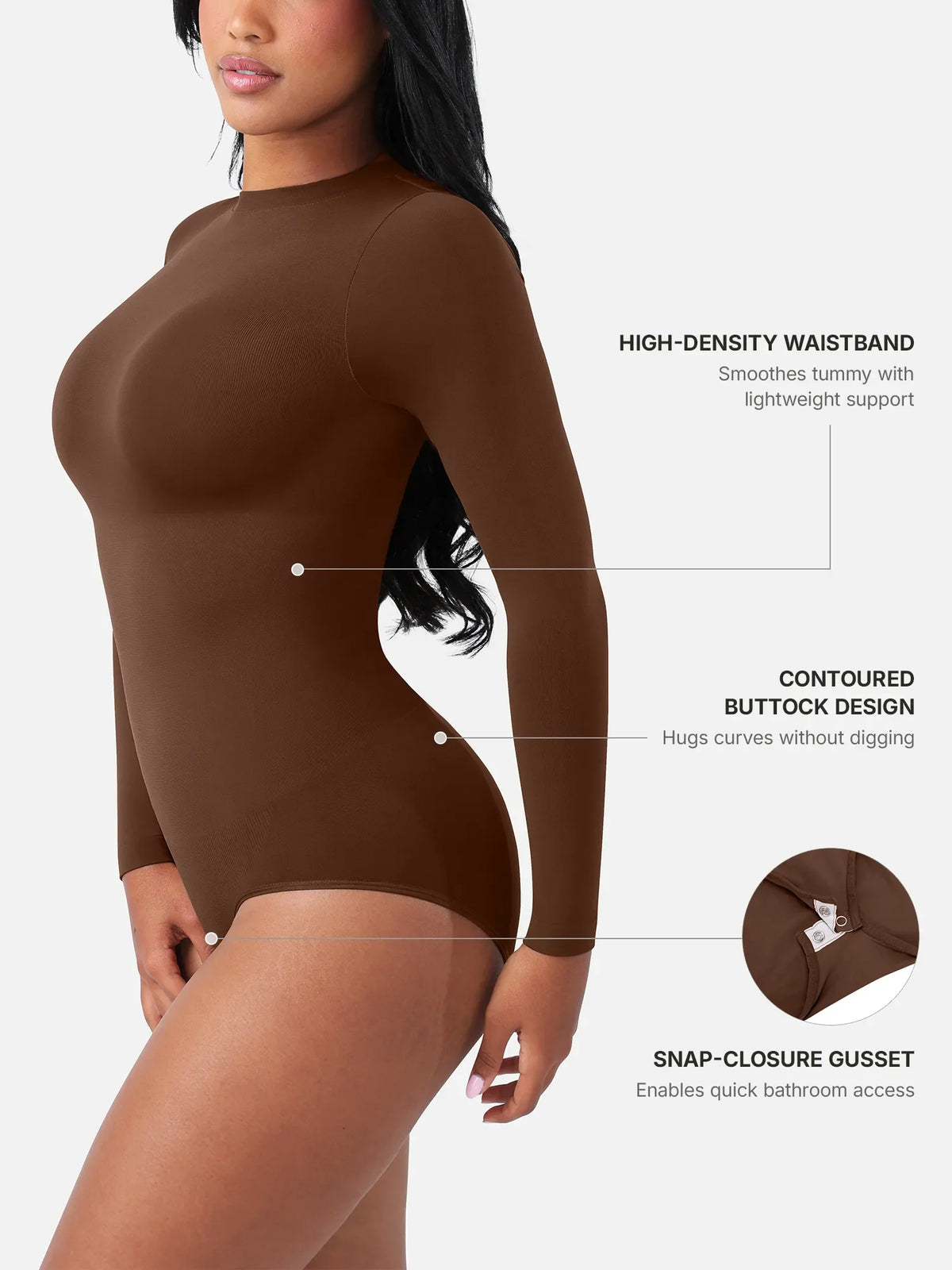 Seamless Ultra-Soft Crew Neck Bodysuit
