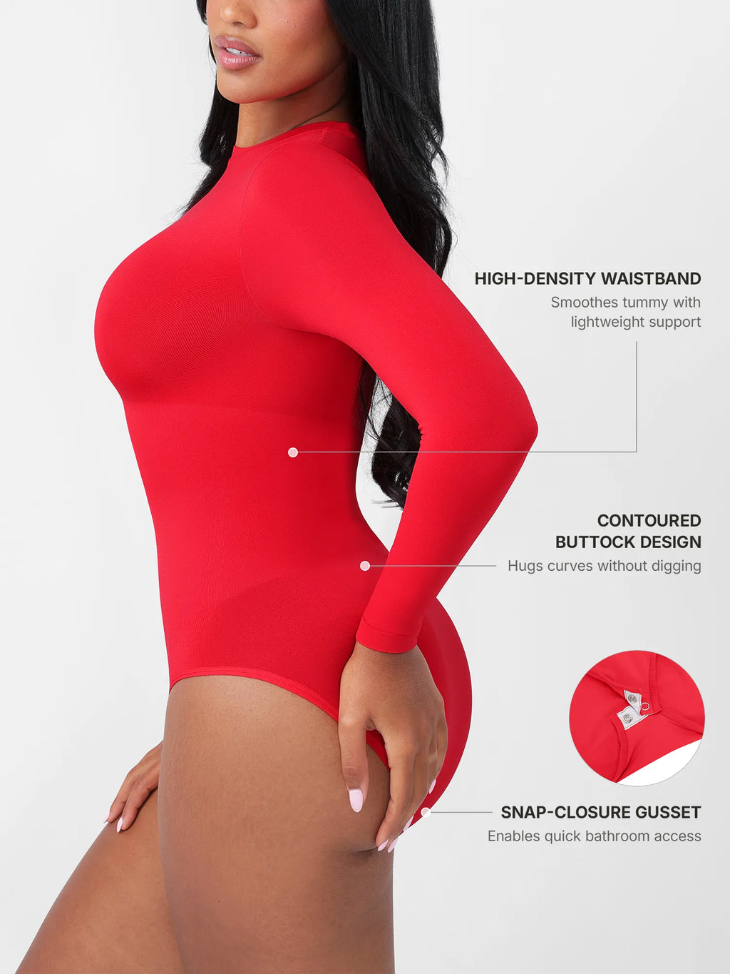 Seamless Ultra-Soft Crew Neck Bodysuit