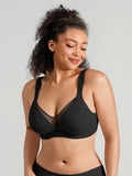 Support V-Neck Sheer Minimizer Bra