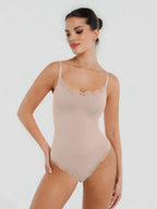 Lace Firm Control Seamless Thong Bodysuit