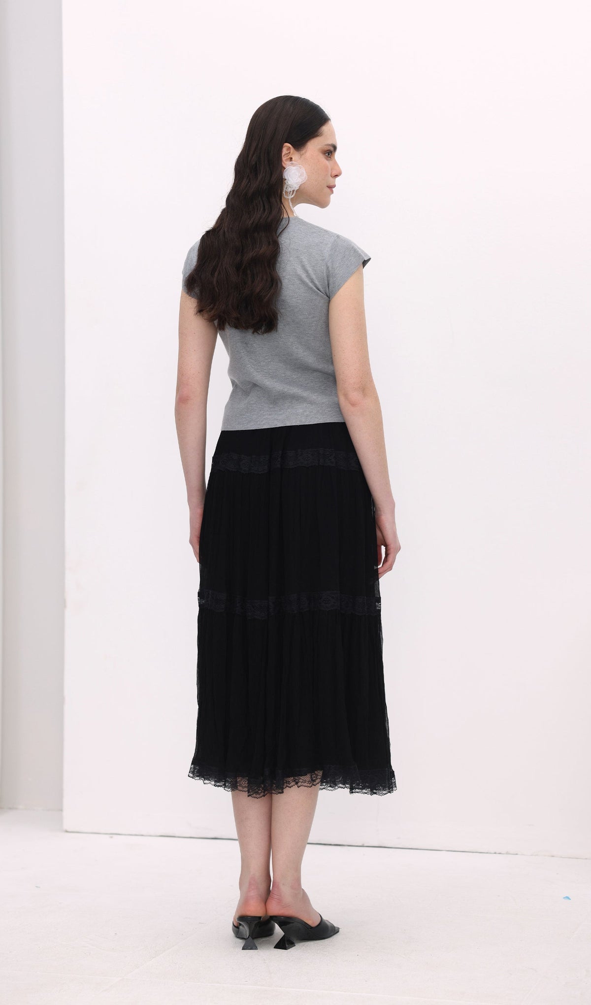 Lettering Knitted Top