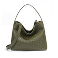 Margaret Woven Tote Bag In Green