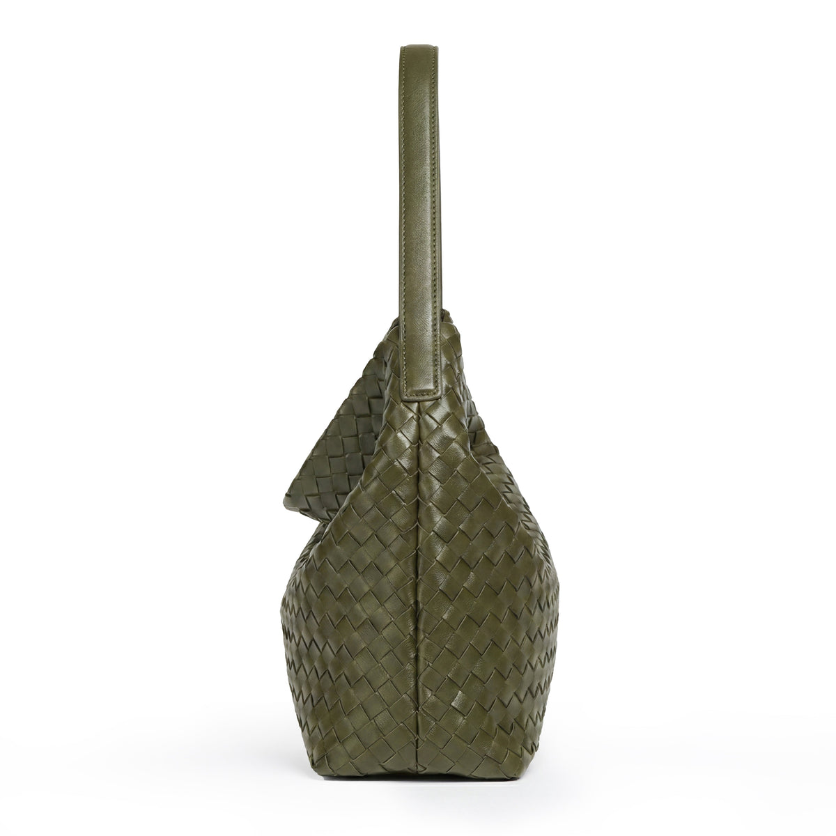 Margaret Woven Tote Bag In Green