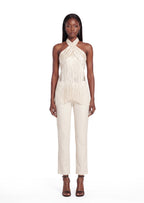 Iakopa Halter-Neck Tassel Top