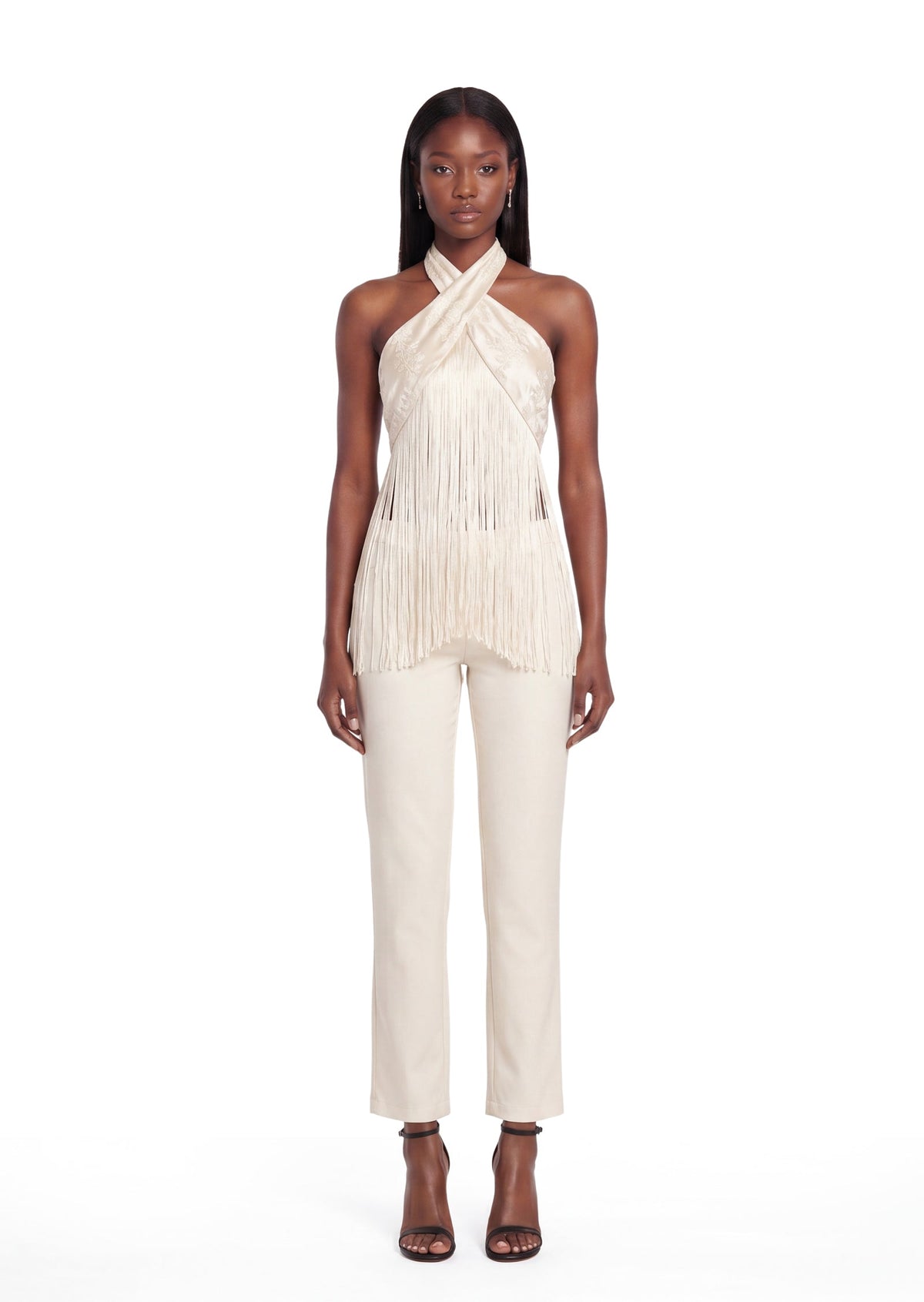 Iakopa Halter-Neck Tassel Top