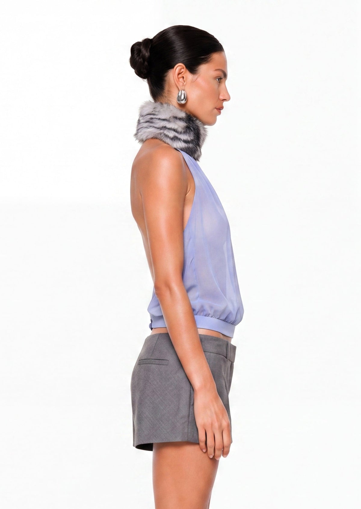 Calissa Halterneck Sheer Top