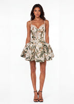 Kori Flower Sequined Mini Dress