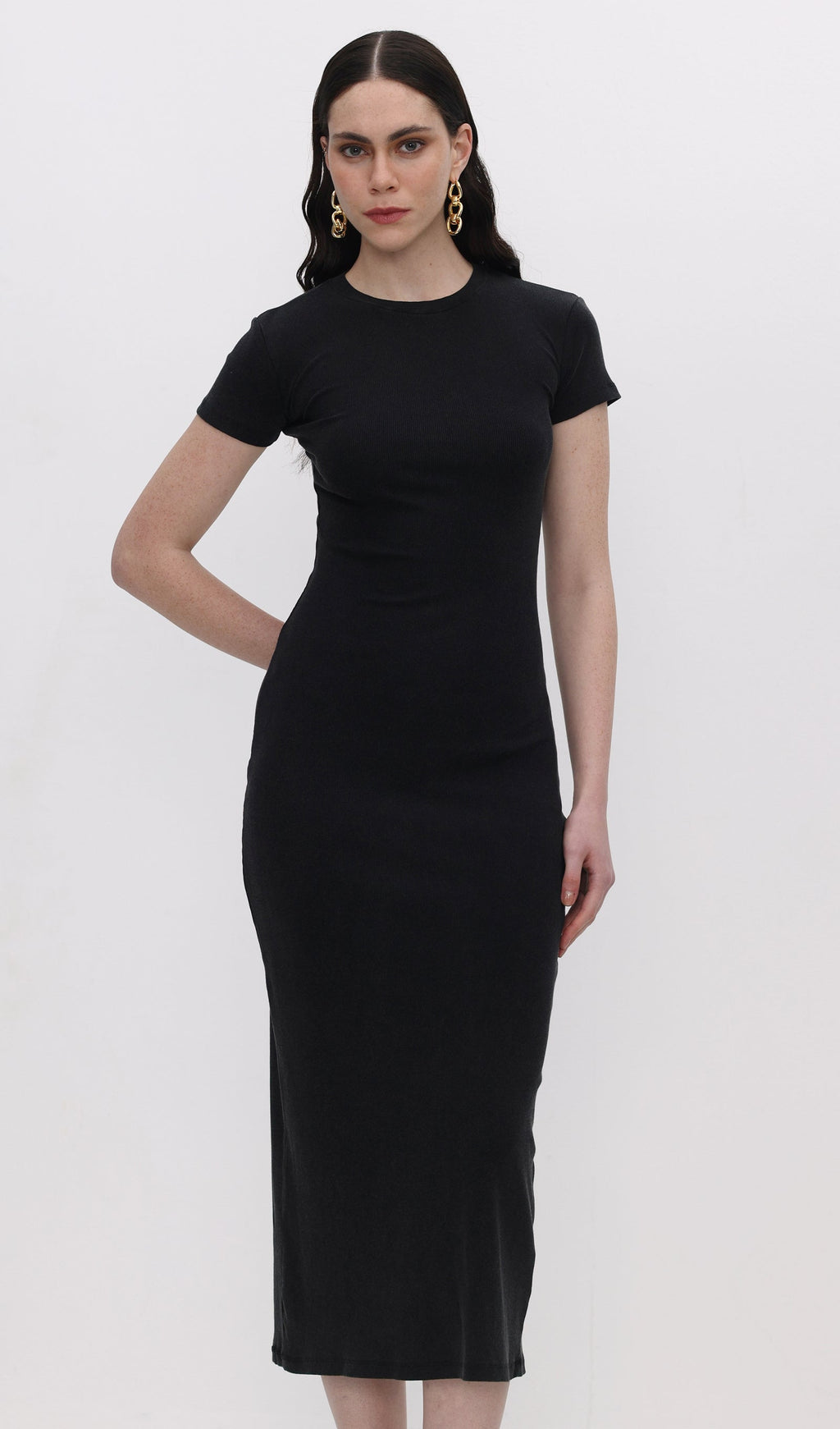 Jersey Bodycon Midi Dress