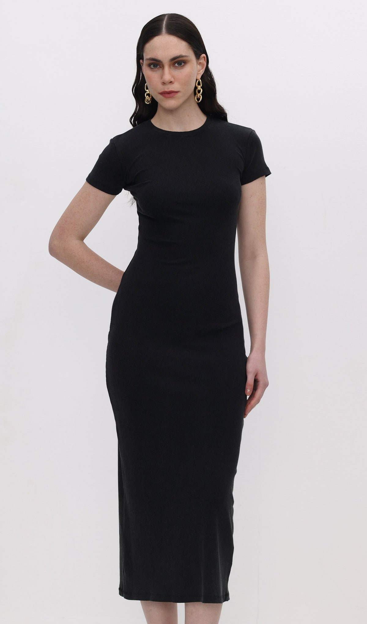 Jersey Bodycon Midi Dress