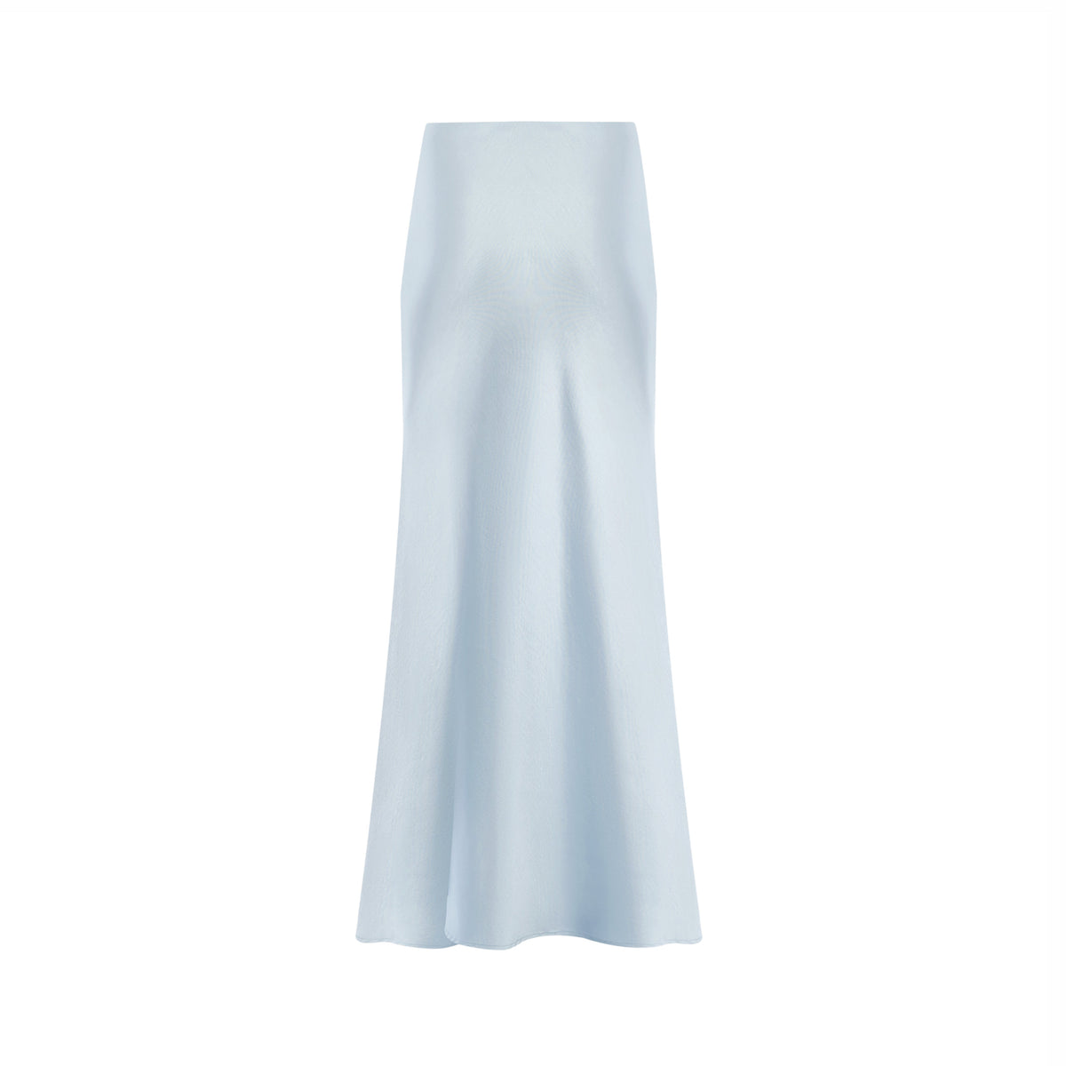 Floor Length Maxi Skirt In Baby Blue
