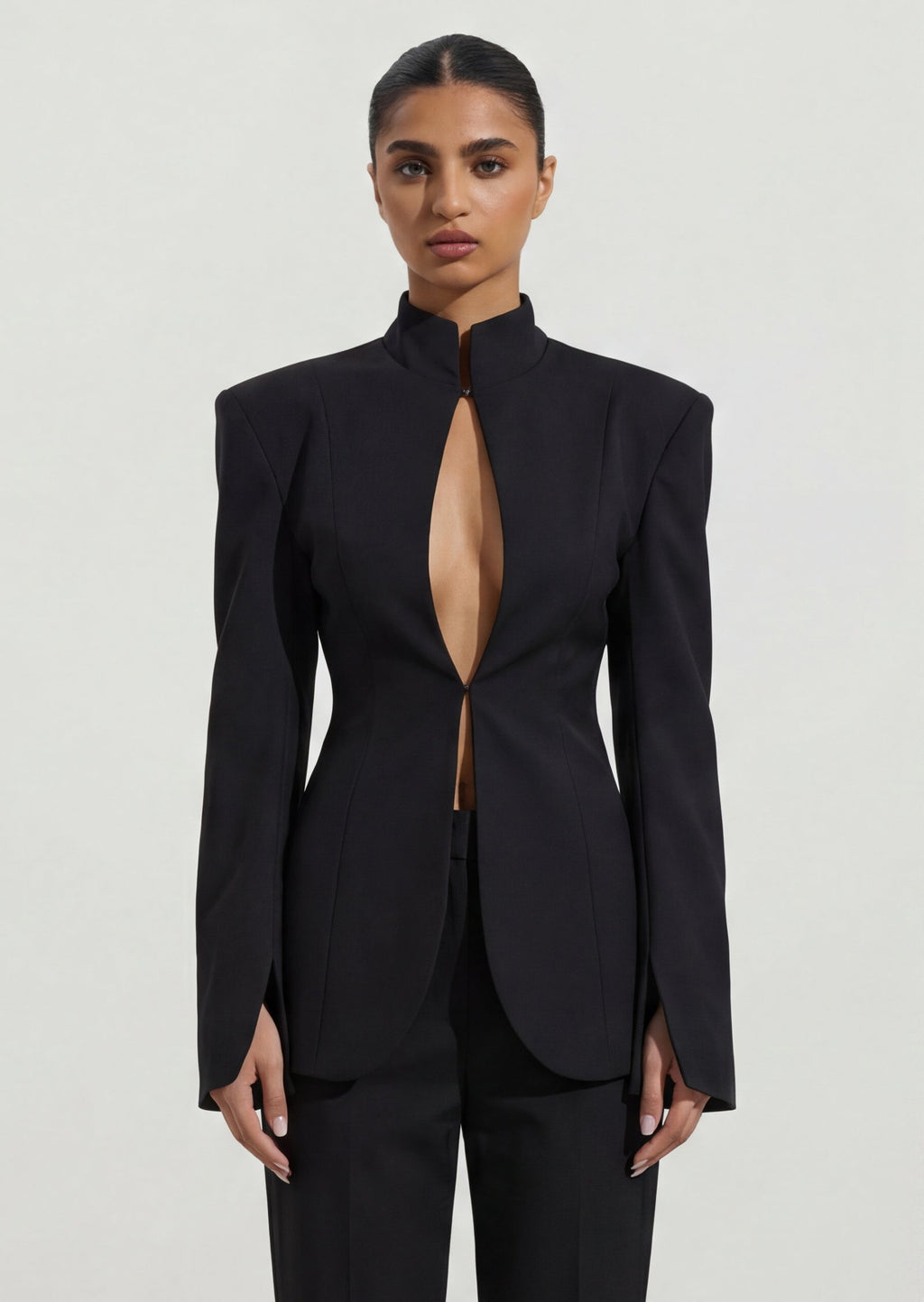 Mugler Cut-Out Tailored Blazer