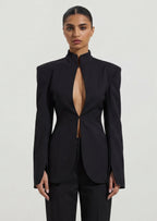 Mugler Cut-Out Tailored Blazer