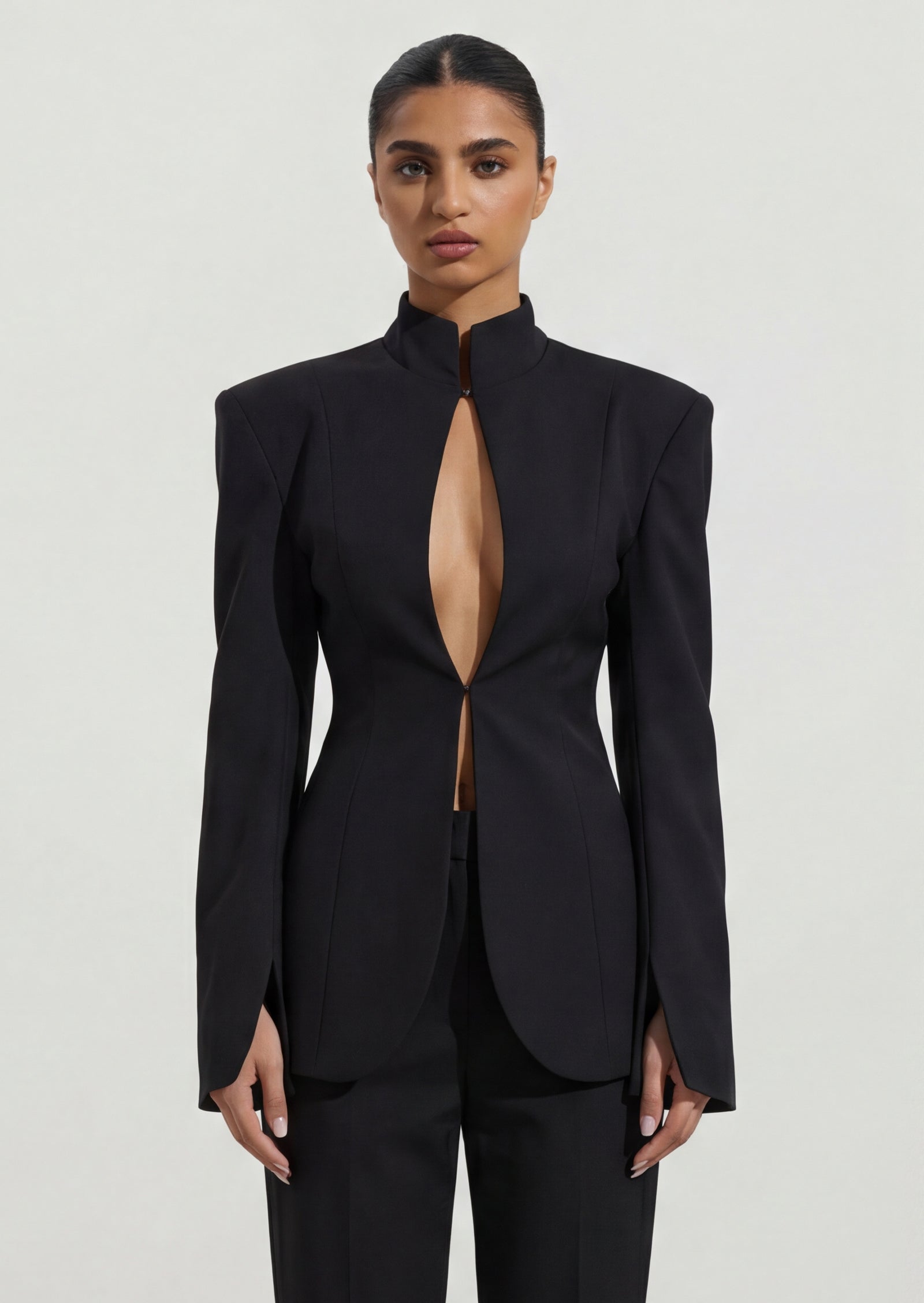 Mugler Cut-Out Tailored Blazer