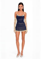 Bernie Stretch Mesh Mini Dress