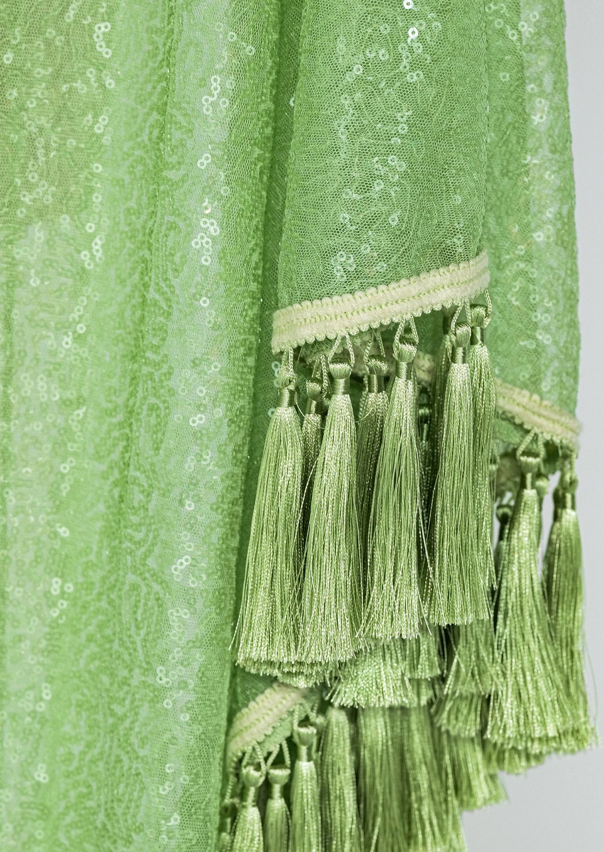 Kagami Knitted sequined tassel maxi dress
