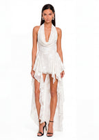Adkins Flowy Sleeveless Ruffle Maxi Dress