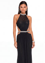 Adalia Cut Out Maxi Dress In Black