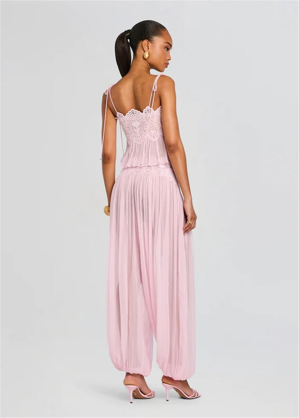 ( 60% OFF Final Week ) Luenie Chiffon Top & Pant Two Piece Set - 8 colors