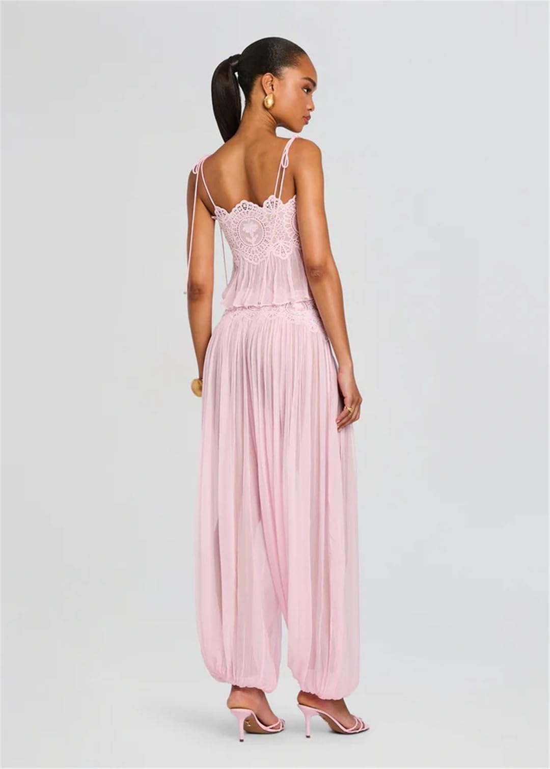 ( 60% OFF Final Week ) Luenie Chiffon Top & Pant Two Piece Set - 8 colors