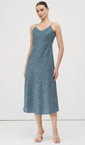 Polka Dot Print Midi Dress