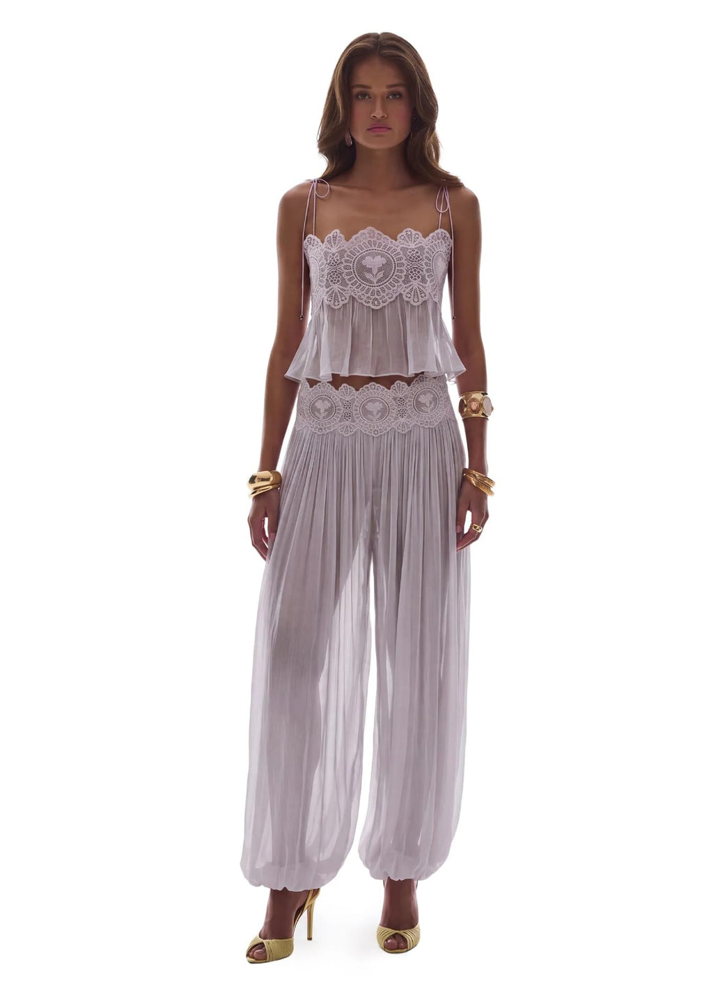 ( 60% OFF Final Week ) Luenie Chiffon Top & Pant Two Piece Set - 8 colors