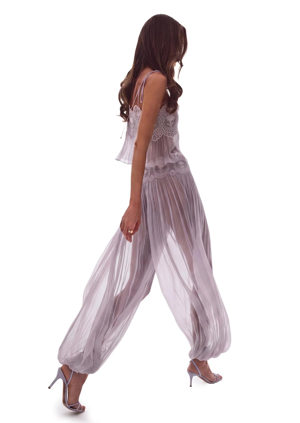 ( 60% OFF Final Week ) Luenie Chiffon Top & Pant Two Piece Set - 8 colors
