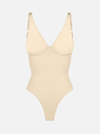 V-Neck Tummy Control Sculpt Bodysuit