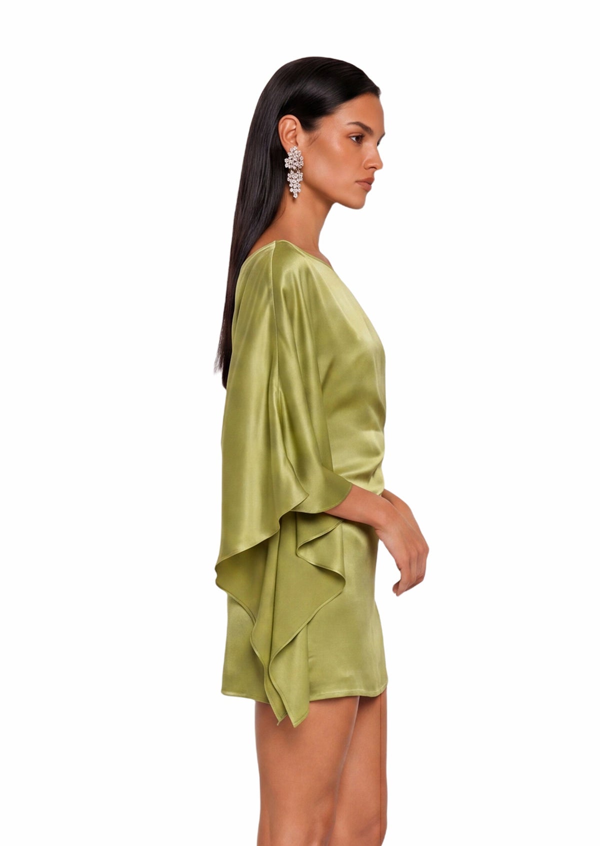 Padgett Cut-Out Mini Dress With Flowy Sleeves