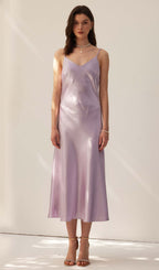 Satin Vest Midi Dress