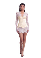 Angelina Lace Mini Dress With Corset