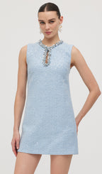 Sequin Boucle Mini Dress